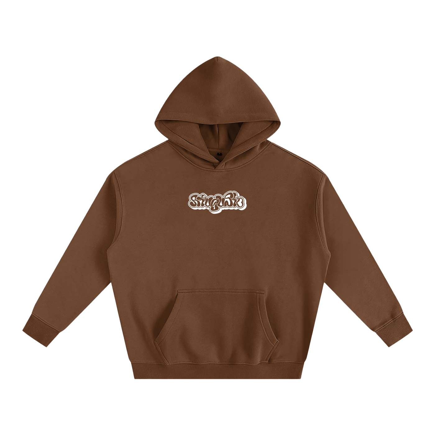 SUDADERA OVERSIZE ATUGUSTO HIP-HOP COLOR MARRÓN