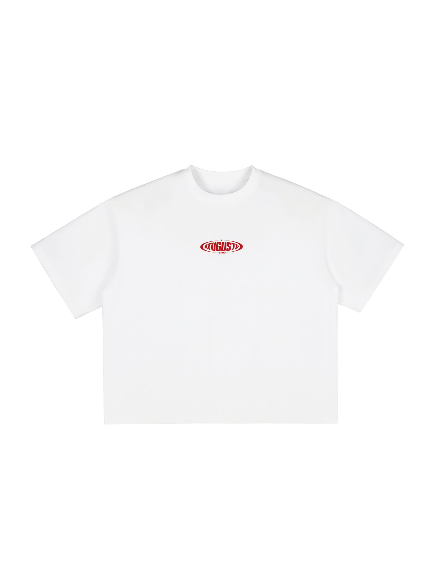 CAMISETA VIVE ATUGUSTO WORLD WIDE SHIPPING RE-EDITION COLOR BLANCO