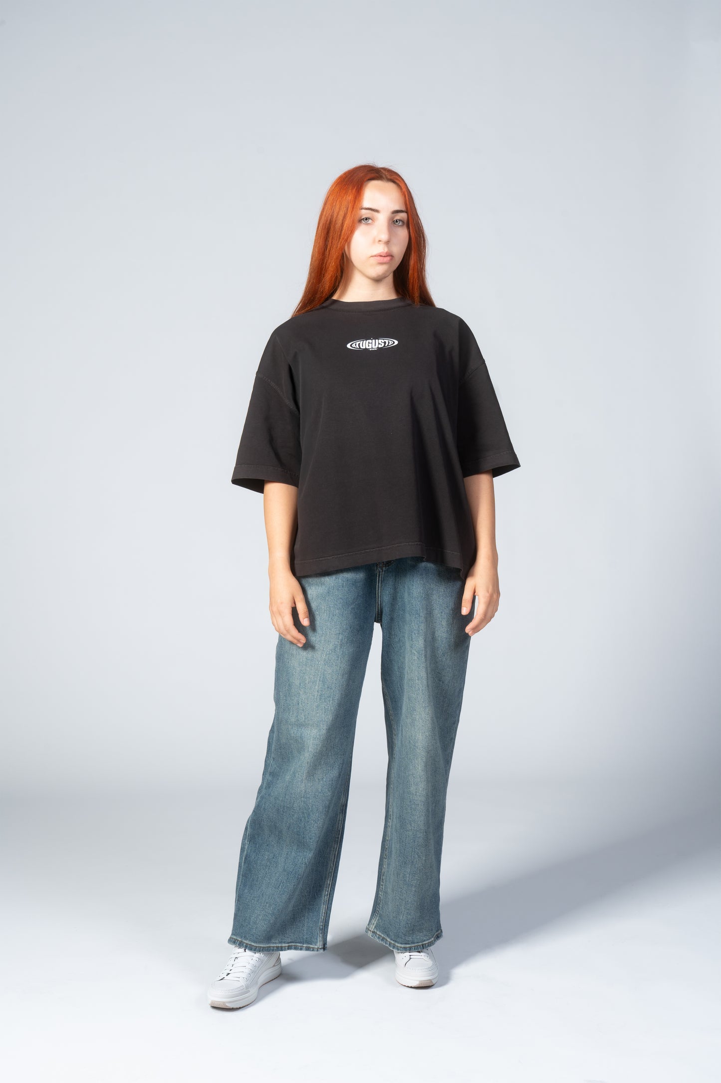 CAMISETA VIVE ATUGUSTO WORLD WIDE SHIPPING RE-EDITION COLOR NEGRO