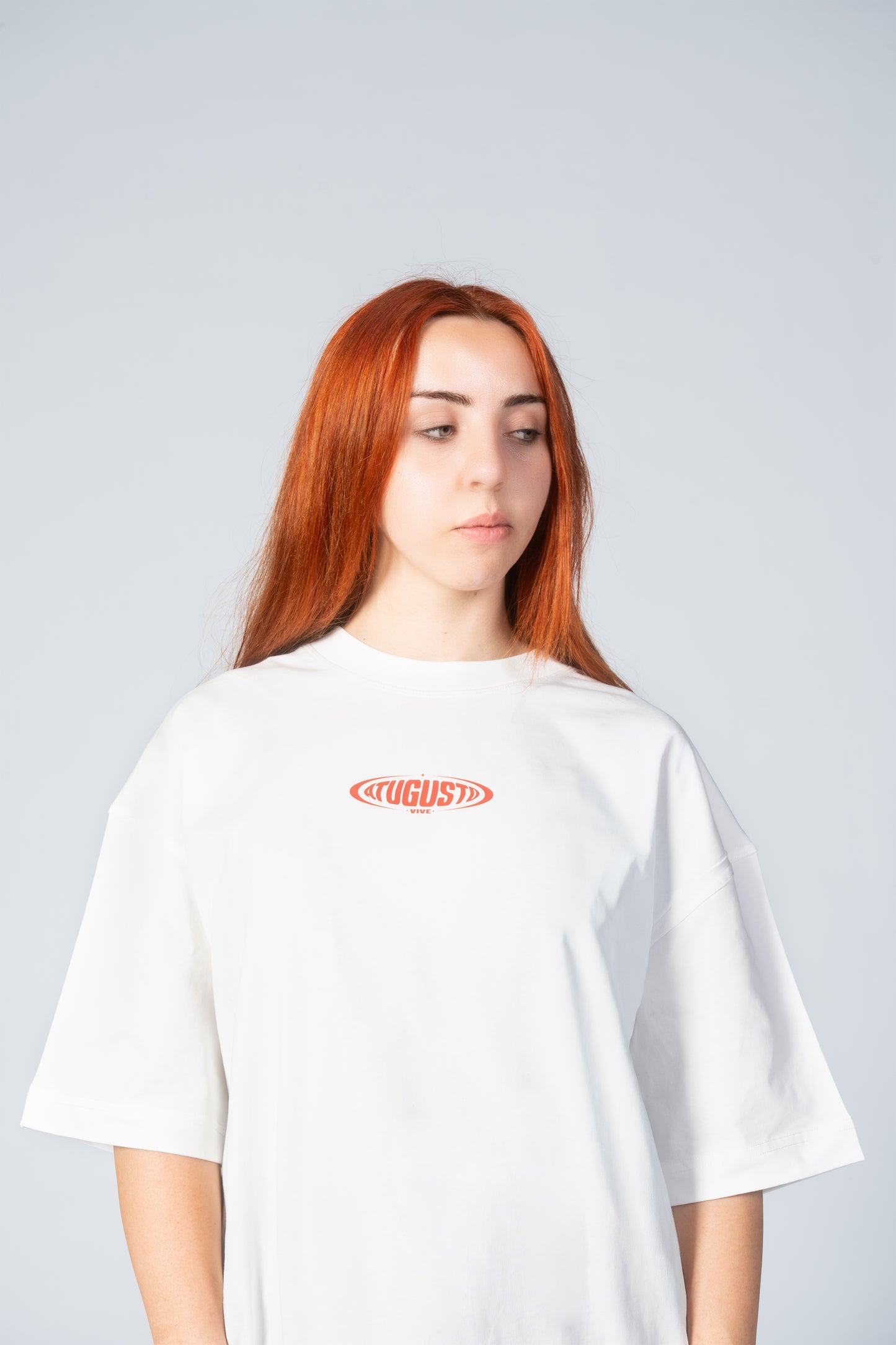 CAMISETA VIVE ATUGUSTO WORLD WIDE SHIPPING RE-EDITION COLOR BLANCO