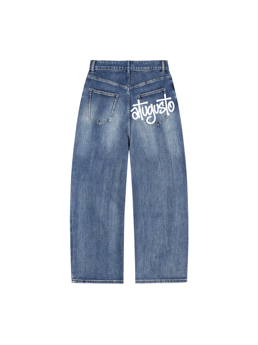 PANTALÓN VAQUERO ATUGUSTO GRAFFITI UNISEX CORTE ANCHO